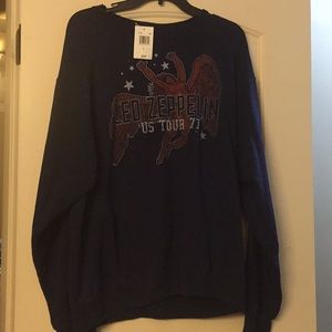 Led Zeppelin Navy Blue Sweater
